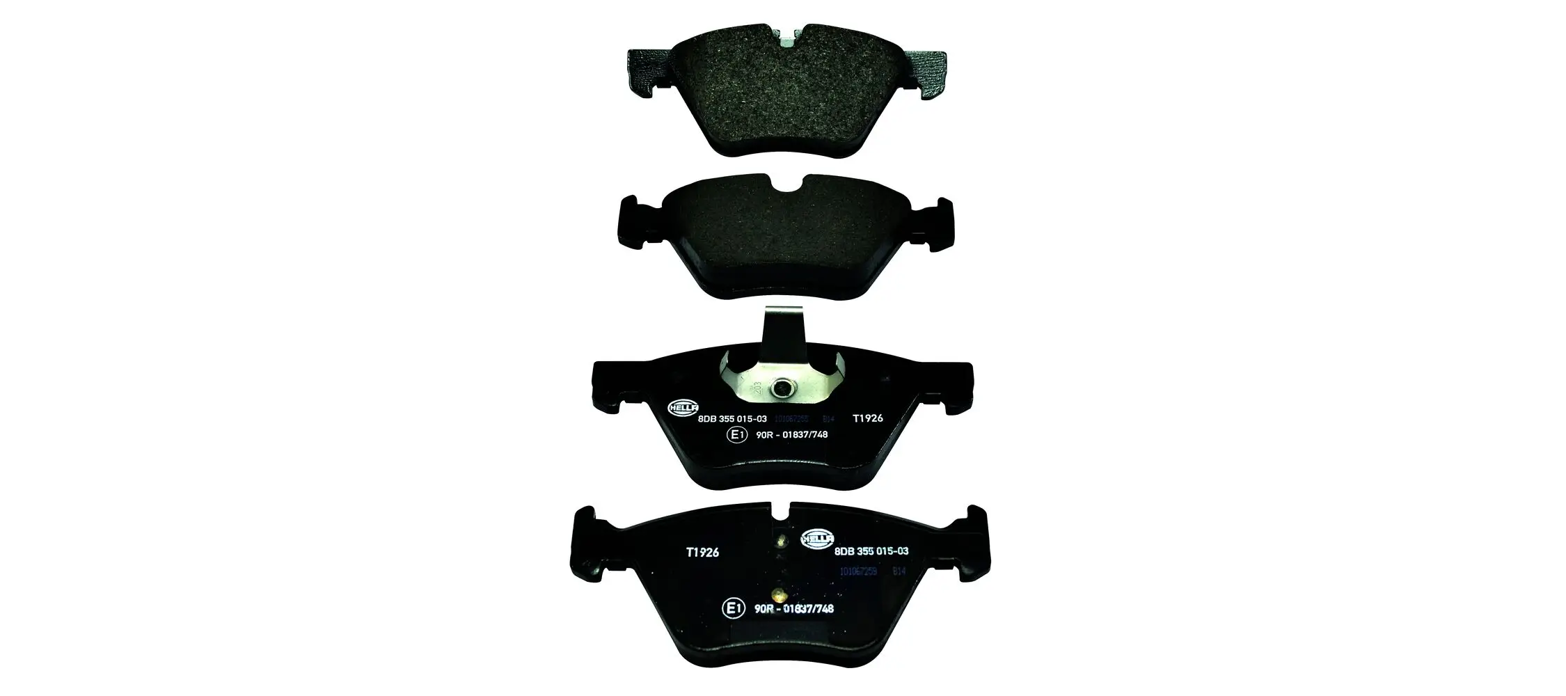 Bremsbelagsatz, Scheibenbremse HELLA 8DB 355 015-031