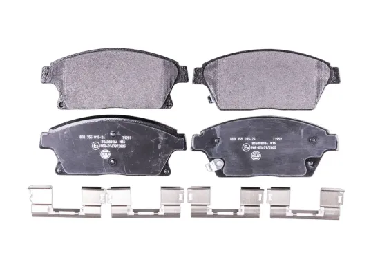 Bremsbelagsatz, Scheibenbremse Vorderachse HELLA 8DB 355 015-241 Bild Bremsbelagsatz, Scheibenbremse Vorderachse HELLA 8DB 355 015-241