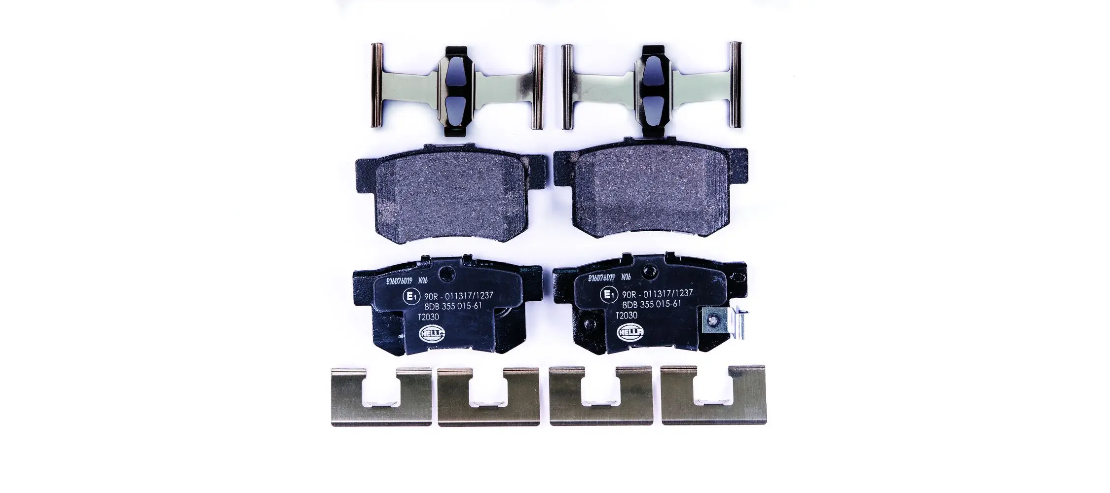 Bremsbelagsatz, Scheibenbremse Hinterachse HELLA 8DB 355 015-611