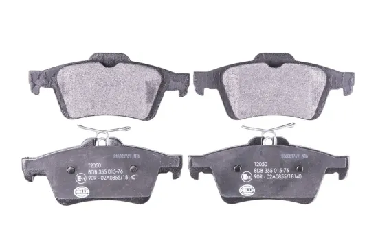 Bremsbelagsatz, Scheibenbremse Hinterachse HELLA 8DB 355 015-761 Bild Bremsbelagsatz, Scheibenbremse Hinterachse HELLA 8DB 355 015-761