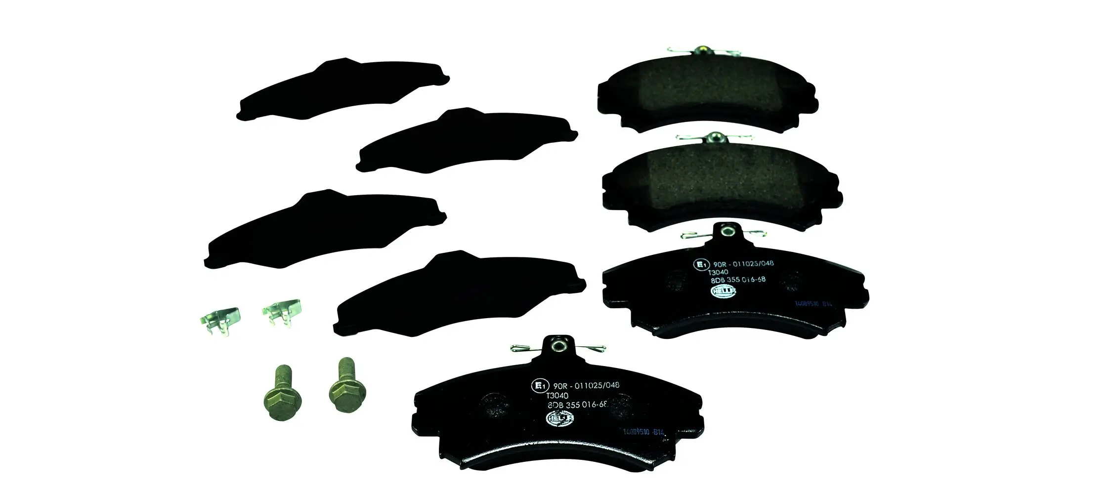 Bremsbelagsatz, Scheibenbremse HELLA 8DB 355 016-681