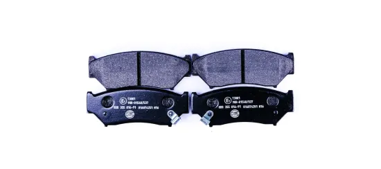 Bremsbelagsatz, Scheibenbremse Vorderachse HELLA 8DB 355 016-911 Bild Bremsbelagsatz, Scheibenbremse Vorderachse HELLA 8DB 355 016-911