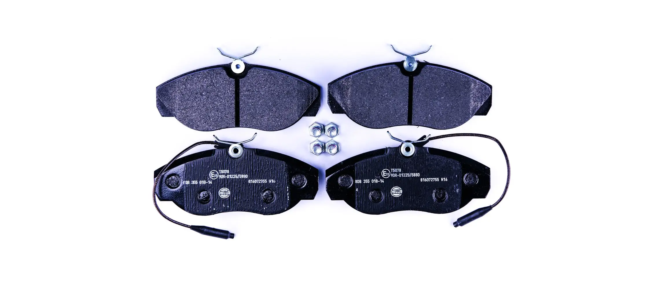 Bremsbelagsatz, Scheibenbremse HELLA 8DB 355 018-141