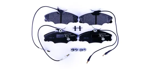 Bremsbelagsatz, Scheibenbremse Vorderachse HELLA 8DB 355 018-201 Bild Bremsbelagsatz, Scheibenbremse Vorderachse HELLA 8DB 355 018-201