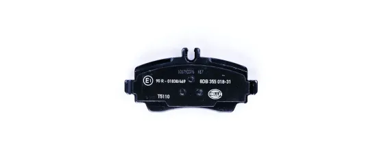 Bremsbelagsatz, Scheibenbremse Vorderachse HELLA 8DB 355 018-311 Bild Bremsbelagsatz, Scheibenbremse Vorderachse HELLA 8DB 355 018-311