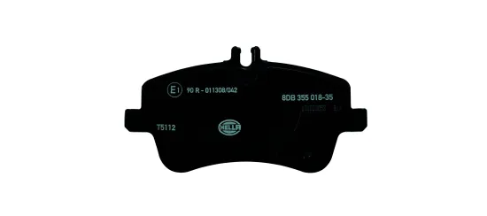 Bremsbelagsatz, Scheibenbremse Vorderachse HELLA 8DB 355 018-351 Bild Bremsbelagsatz, Scheibenbremse Vorderachse HELLA 8DB 355 018-351