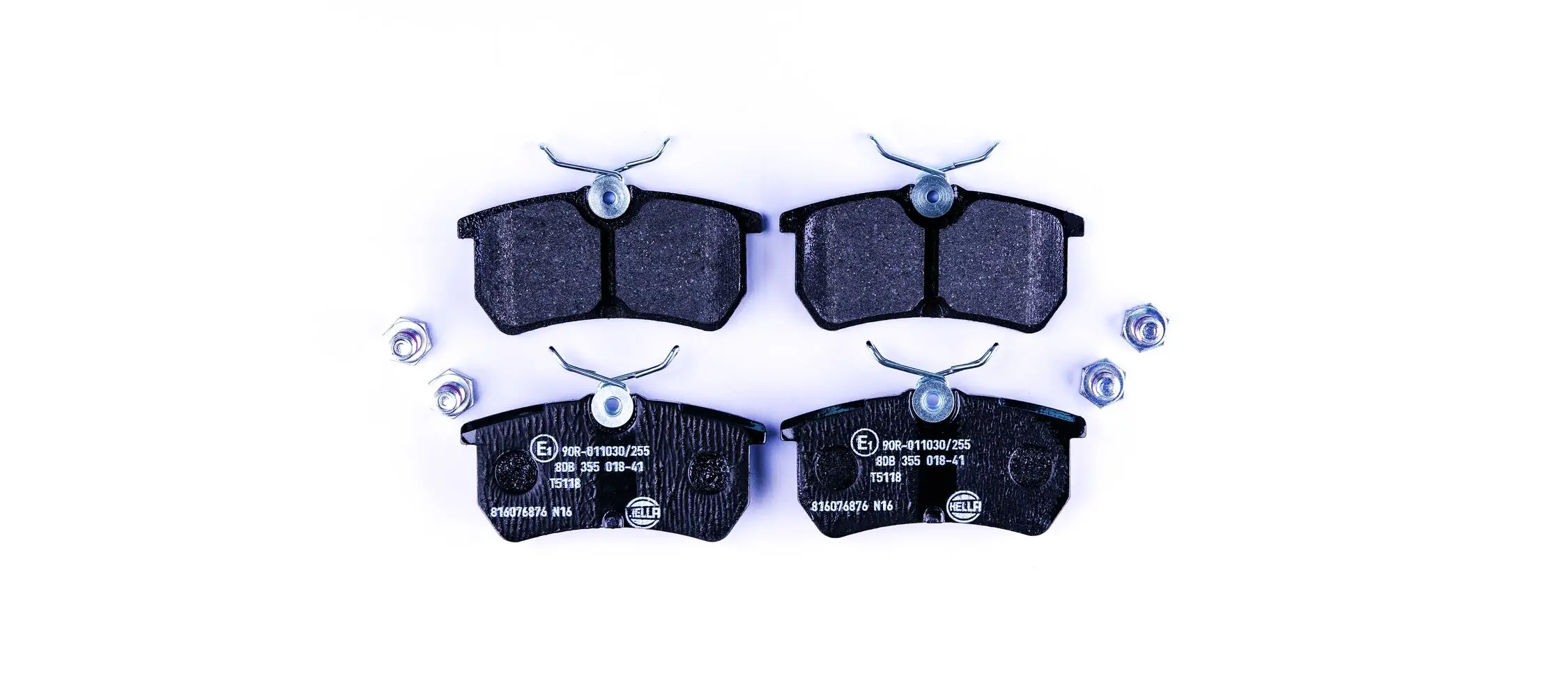 Bremsbelagsatz, Scheibenbremse HELLA 8DB 355 018-411