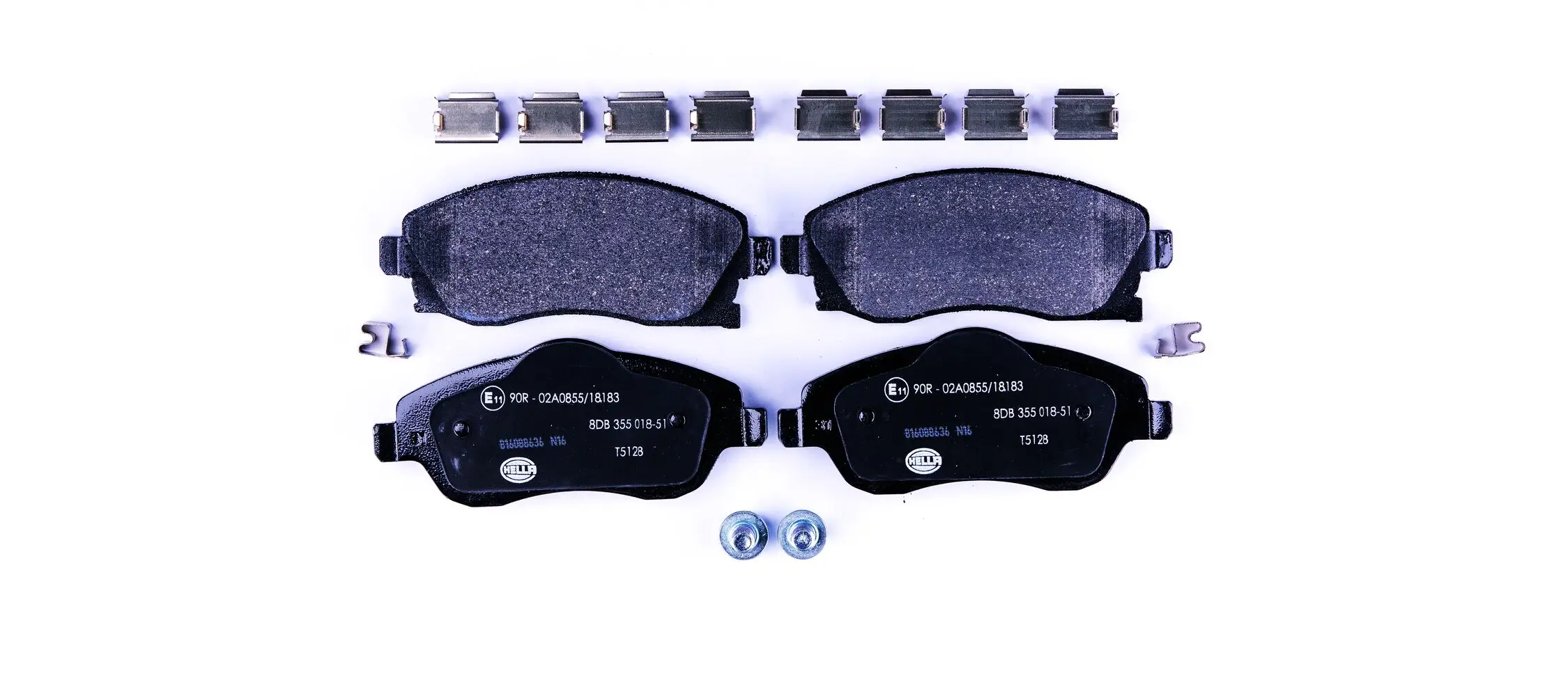 Bremsbelagsatz, Scheibenbremse HELLA 8DB 355 018-511