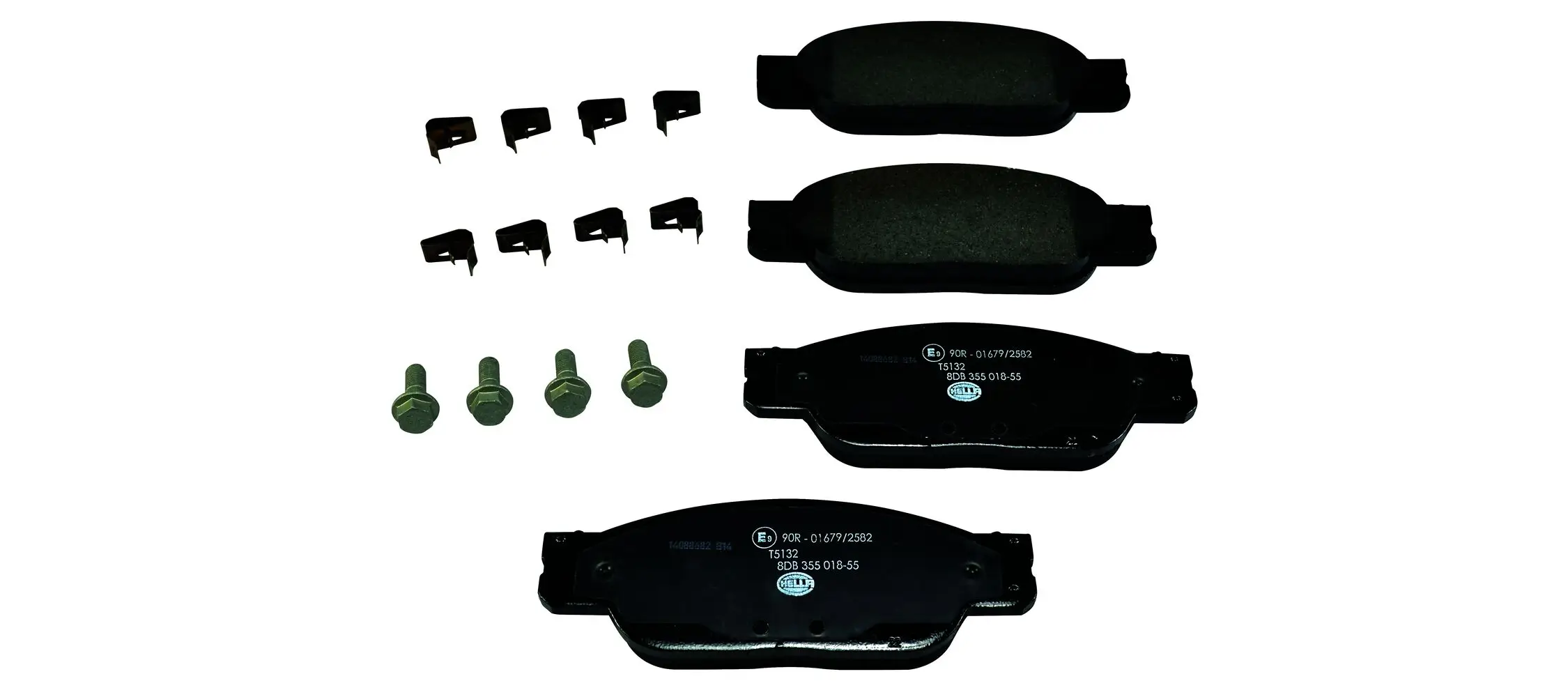 Bremsbelagsatz, Scheibenbremse HELLA 8DB 355 018-551