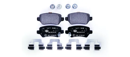 Bremsbelagsatz, Scheibenbremse HELLA 8DB 355 018-781 Bild Bremsbelagsatz, Scheibenbremse HELLA 8DB 355 018-781