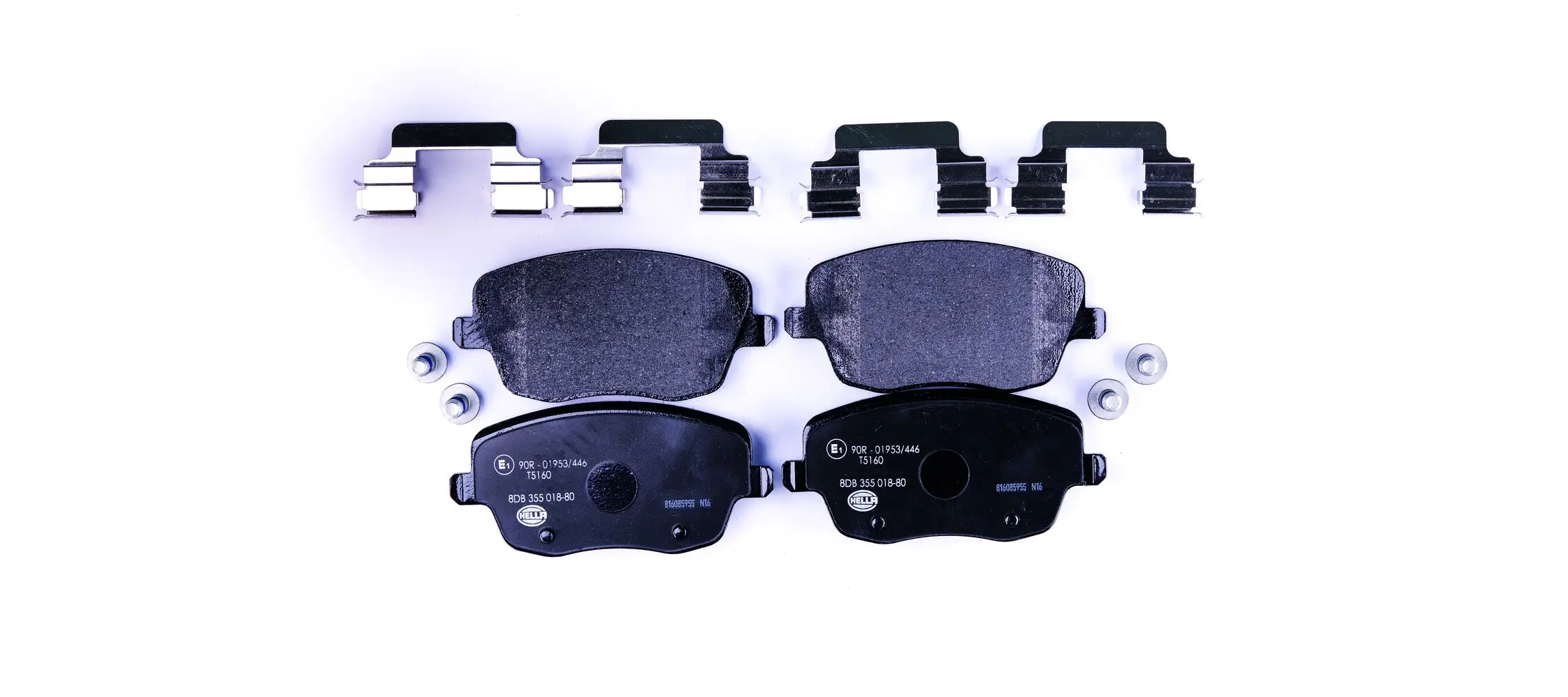 Bremsbelagsatz, Scheibenbremse HELLA 8DB 355 018-801