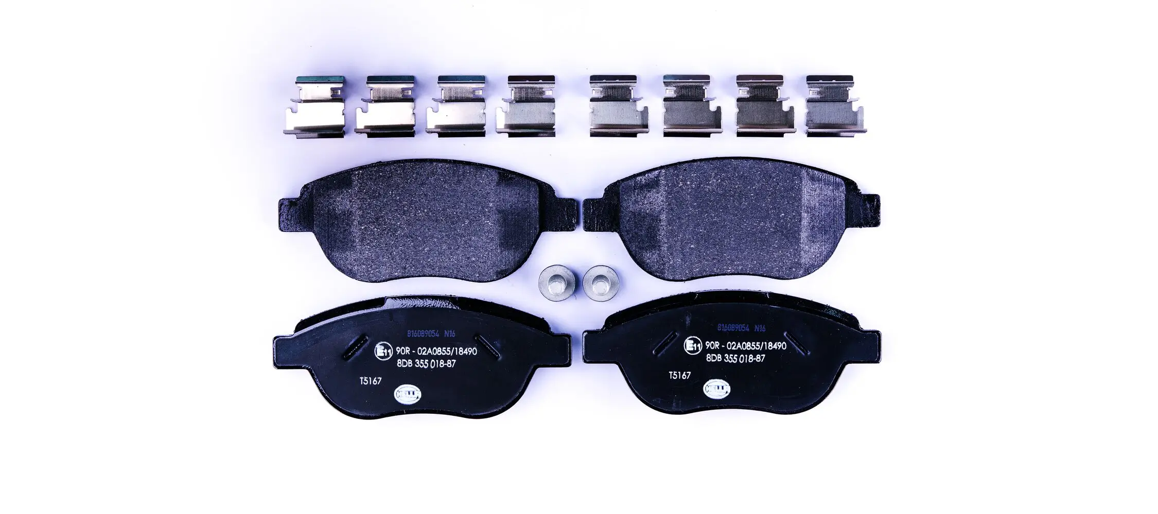 Bremsbelagsatz, Scheibenbremse Vorderachse HELLA 8DB 355 018-871