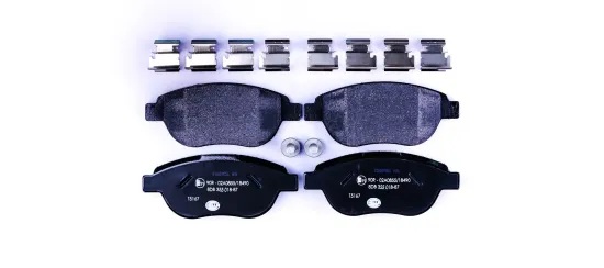 Bremsbelagsatz, Scheibenbremse Vorderachse HELLA 8DB 355 018-871 Bild Bremsbelagsatz, Scheibenbremse Vorderachse HELLA 8DB 355 018-871