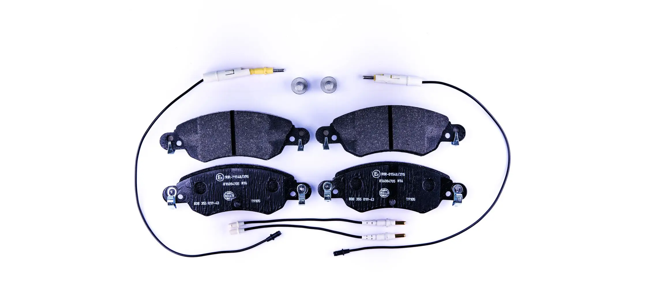 Bremsbelagsatz, Scheibenbremse HELLA 8DB 355 019-431