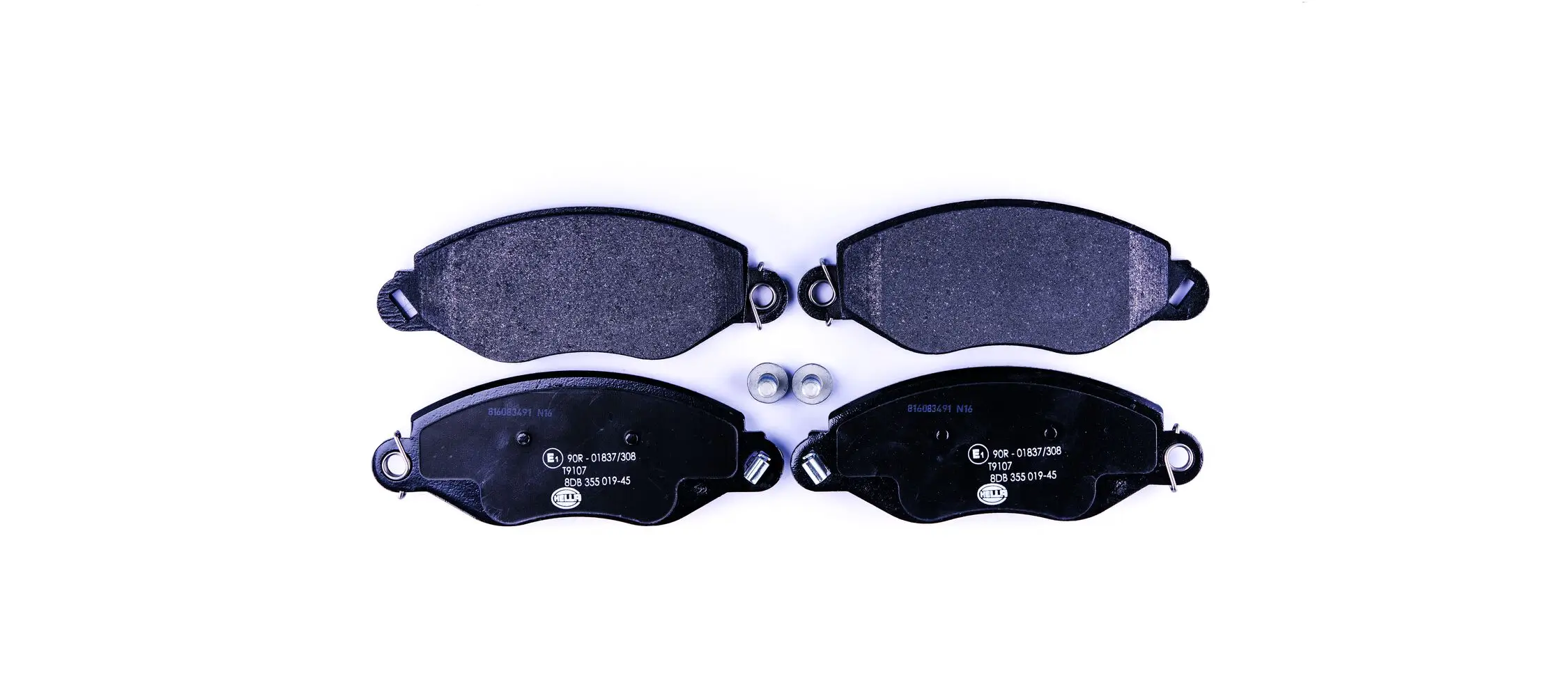 Bremsbelagsatz, Scheibenbremse HELLA 8DB 355 019-451