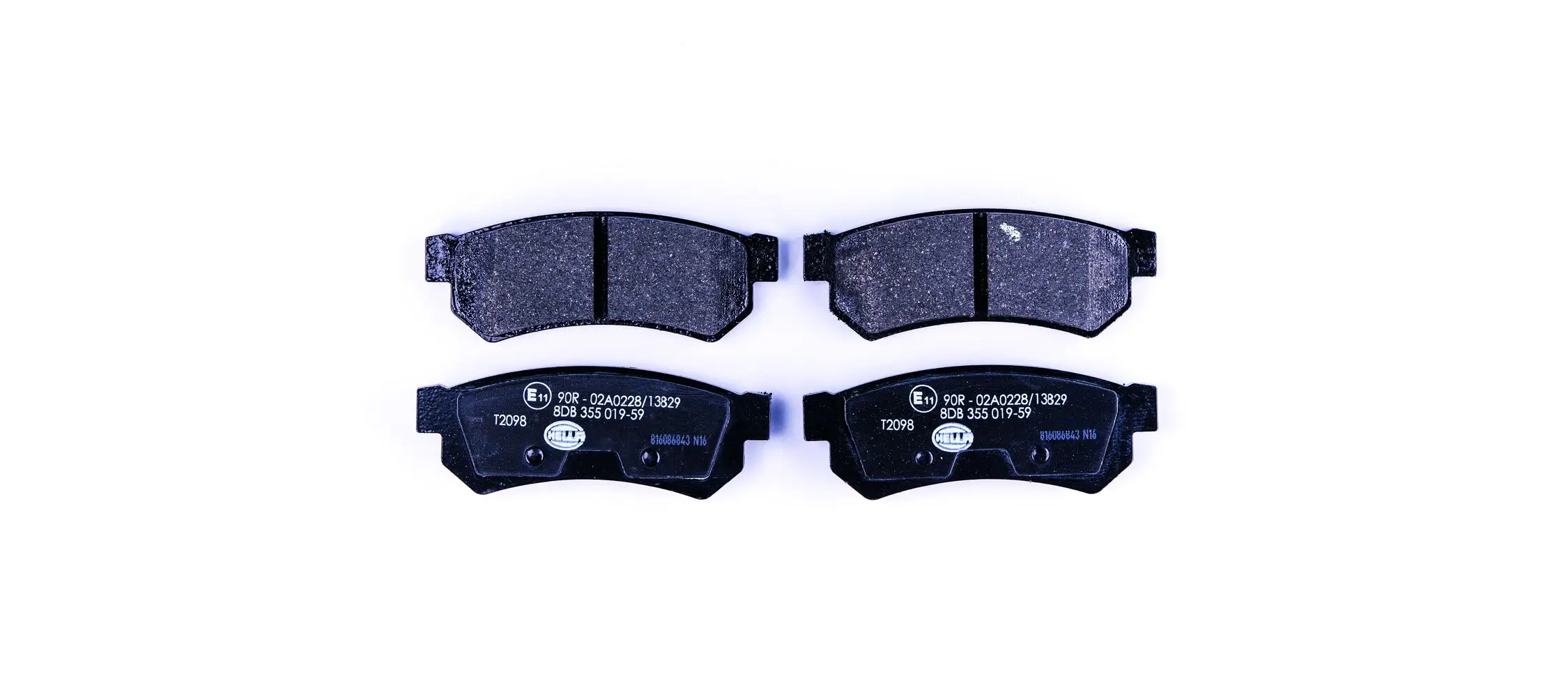 Bremsbelagsatz, Scheibenbremse Hinterachse HELLA 8DB 355 019-591