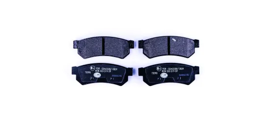 Bremsbelagsatz, Scheibenbremse Hinterachse HELLA 8DB 355 019-591 Bild Bremsbelagsatz, Scheibenbremse Hinterachse HELLA 8DB 355 019-591