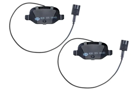 Bremsbelagsatz, Scheibenbremse Hinterachse HELLA 8DB 355 019-631 Bild Bremsbelagsatz, Scheibenbremse Hinterachse HELLA 8DB 355 019-631
