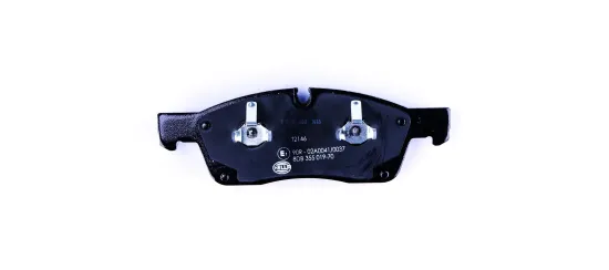 Bremsbelagsatz, Scheibenbremse Vorderachse HELLA 8DB 355 019-701 Bild Bremsbelagsatz, Scheibenbremse Vorderachse HELLA 8DB 355 019-701