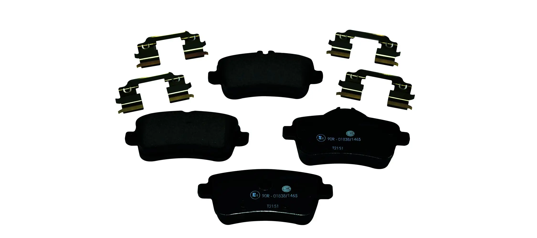 Bremsbelagsatz, Scheibenbremse Hinterachse HELLA 8DB 355 019-741