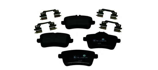 Bremsbelagsatz, Scheibenbremse Hinterachse HELLA 8DB 355 019-741 Bild Bremsbelagsatz, Scheibenbremse Hinterachse HELLA 8DB 355 019-741