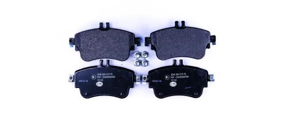 Bremsbelagsatz, Scheibenbremse Vorderachse HELLA 8DB 355 019-751 Bild Bremsbelagsatz, Scheibenbremse Vorderachse HELLA 8DB 355 019-751