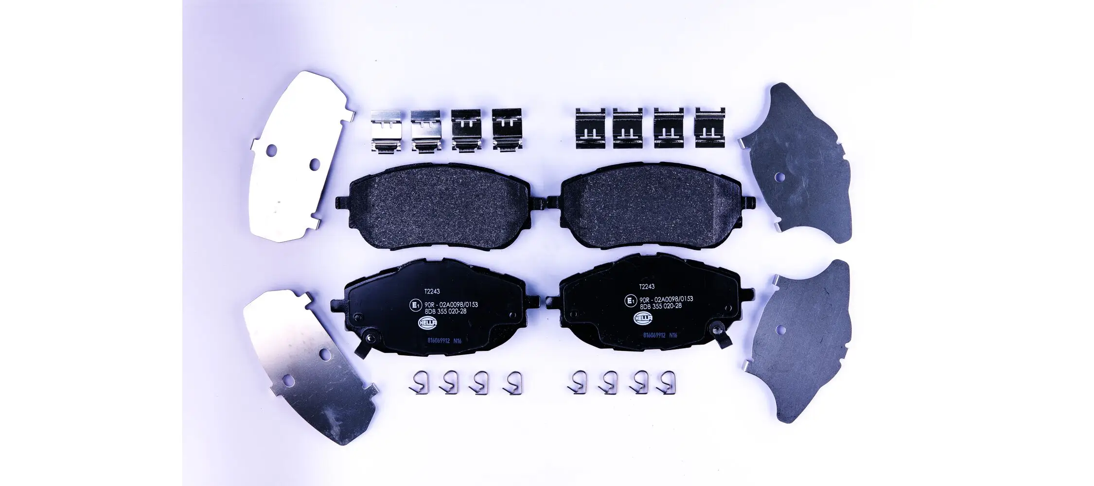 Bremsbelagsatz, Scheibenbremse HELLA 8DB 355 020-281