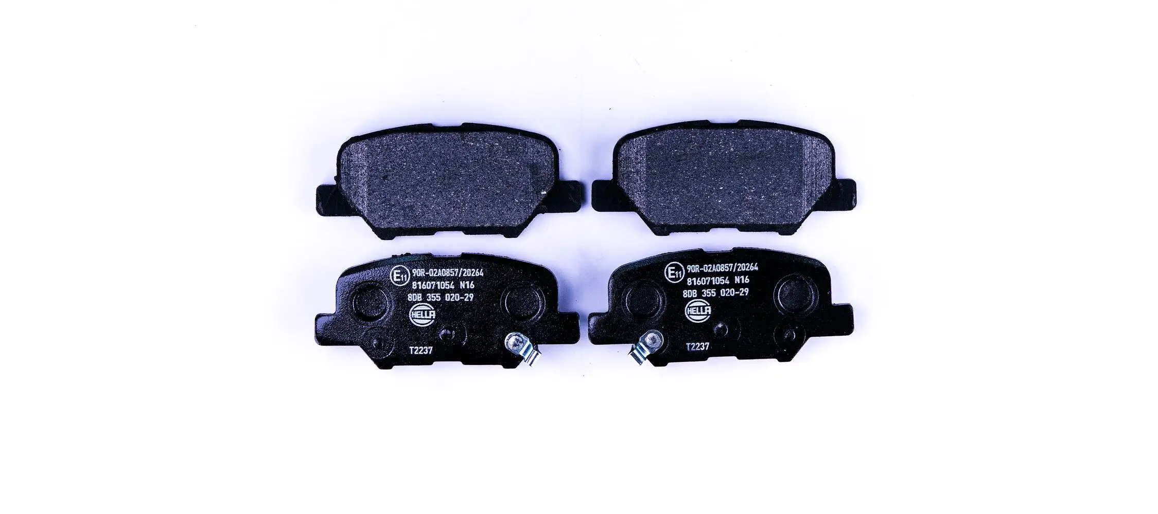 Bremsbelagsatz, Scheibenbremse Hinterachse HELLA 8DB 355 020-291