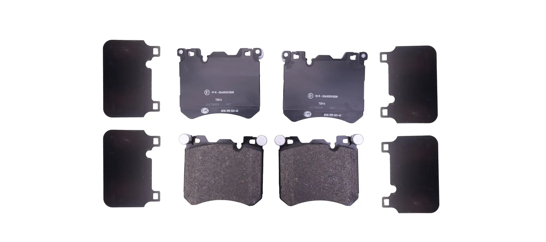 Bremsbelagsatz, Scheibenbremse HELLA 8DB 355 020-431