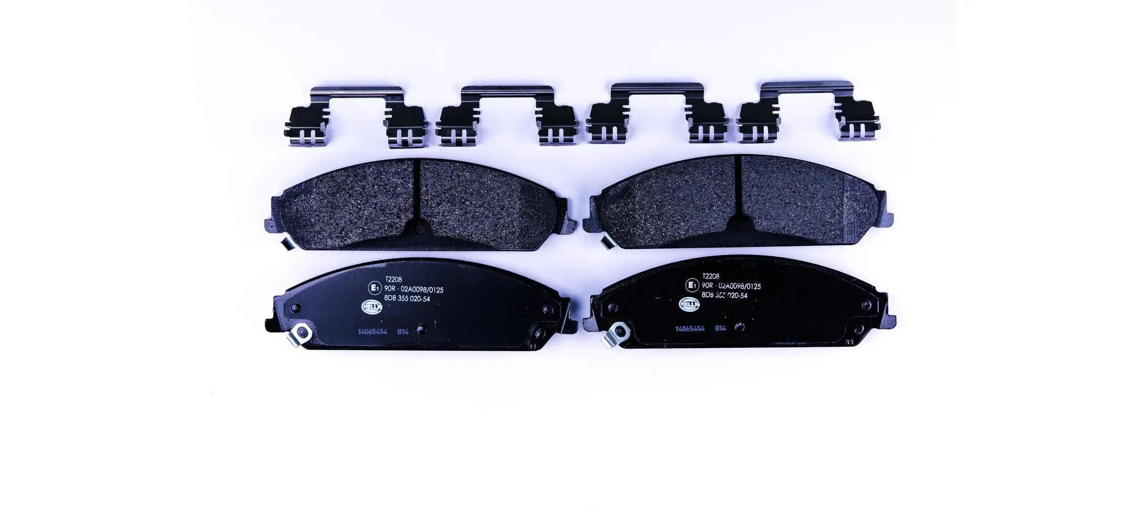 Bremsbelagsatz, Scheibenbremse Vorderachse HELLA 8DB 355 020-541