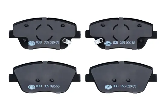 Bremsbelagsatz, Scheibenbremse Vorderachse HELLA 8DB 355 020-551 Bild Bremsbelagsatz, Scheibenbremse Vorderachse HELLA 8DB 355 020-551