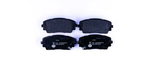 Bremsbelagsatz, Scheibenbremse HELLA 8DB 355 020-611 Bild Bremsbelagsatz, Scheibenbremse HELLA 8DB 355 020-611