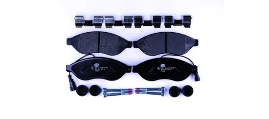 Bremsbelagsatz, Scheibenbremse Vorderachse HELLA 8DB 355 020-651 Bild Bremsbelagsatz, Scheibenbremse Vorderachse HELLA 8DB 355 020-651