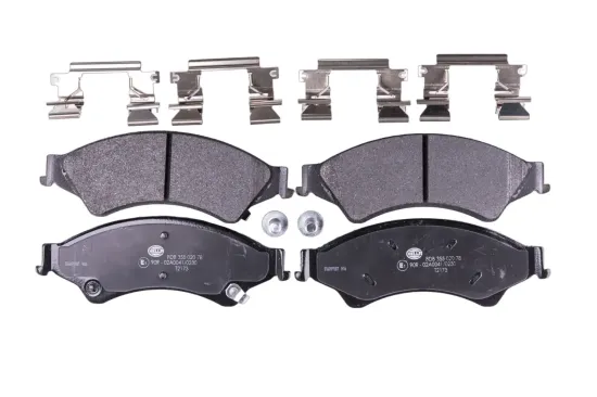 Bremsbelagsatz, Scheibenbremse Vorderachse HELLA 8DB 355 020-781 Bild Bremsbelagsatz, Scheibenbremse Vorderachse HELLA 8DB 355 020-781
