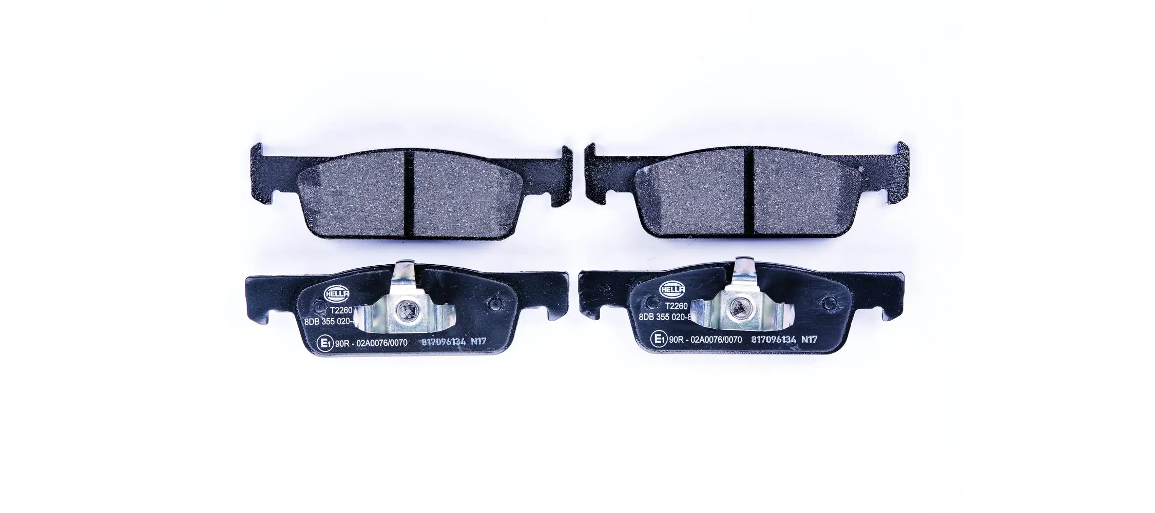 Bremsbelagsatz, Scheibenbremse HELLA 8DB 355 020-801