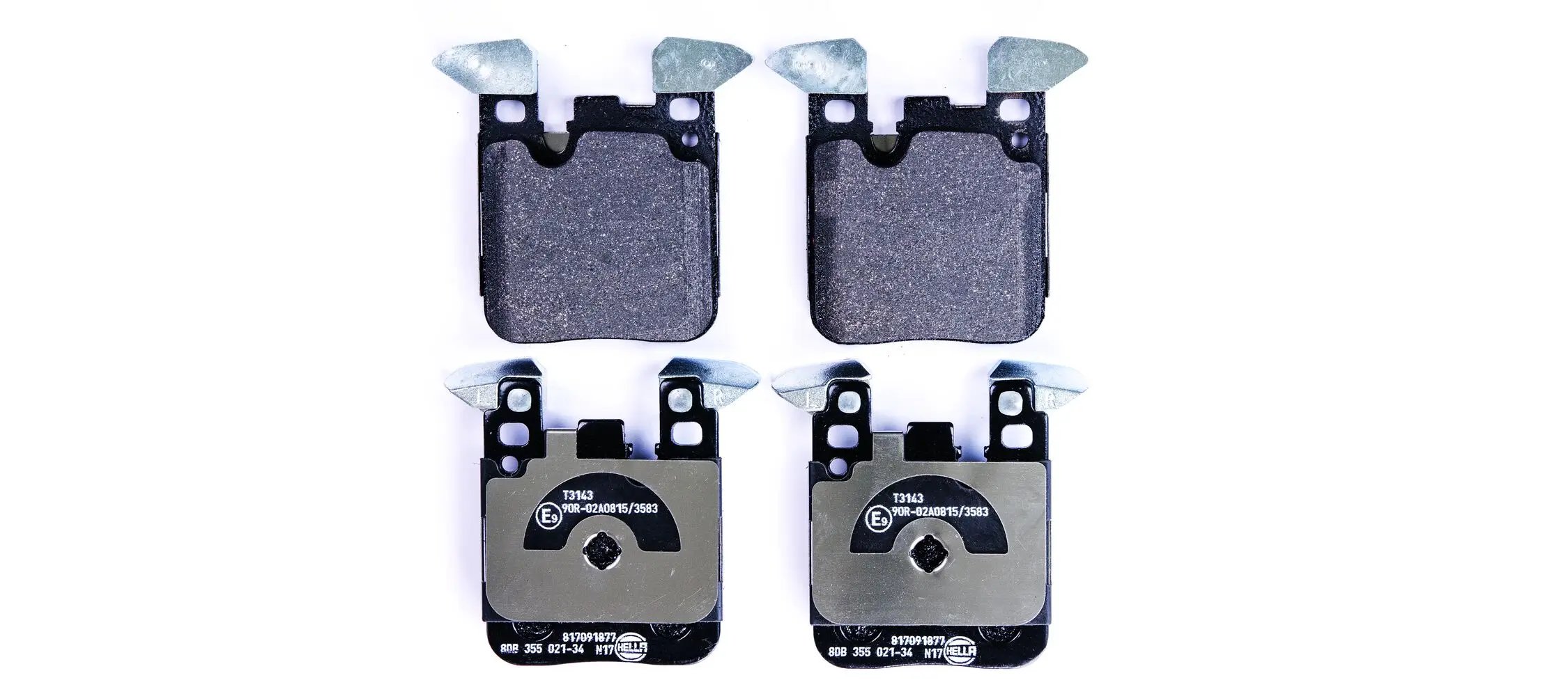 Bremsbelagsatz, Scheibenbremse Hinterachse HELLA 8DB 355 021-341