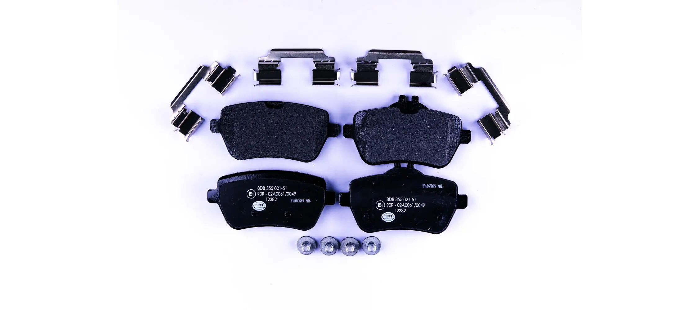 Bremsbelagsatz, Scheibenbremse HELLA 8DB 355 021-511
