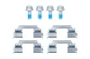 Bremsbelagsatz, Scheibenbremse Hinterachse HELLA 8DB 355 021-511 Bild Bremsbelagsatz, Scheibenbremse Hinterachse HELLA 8DB 355 021-511