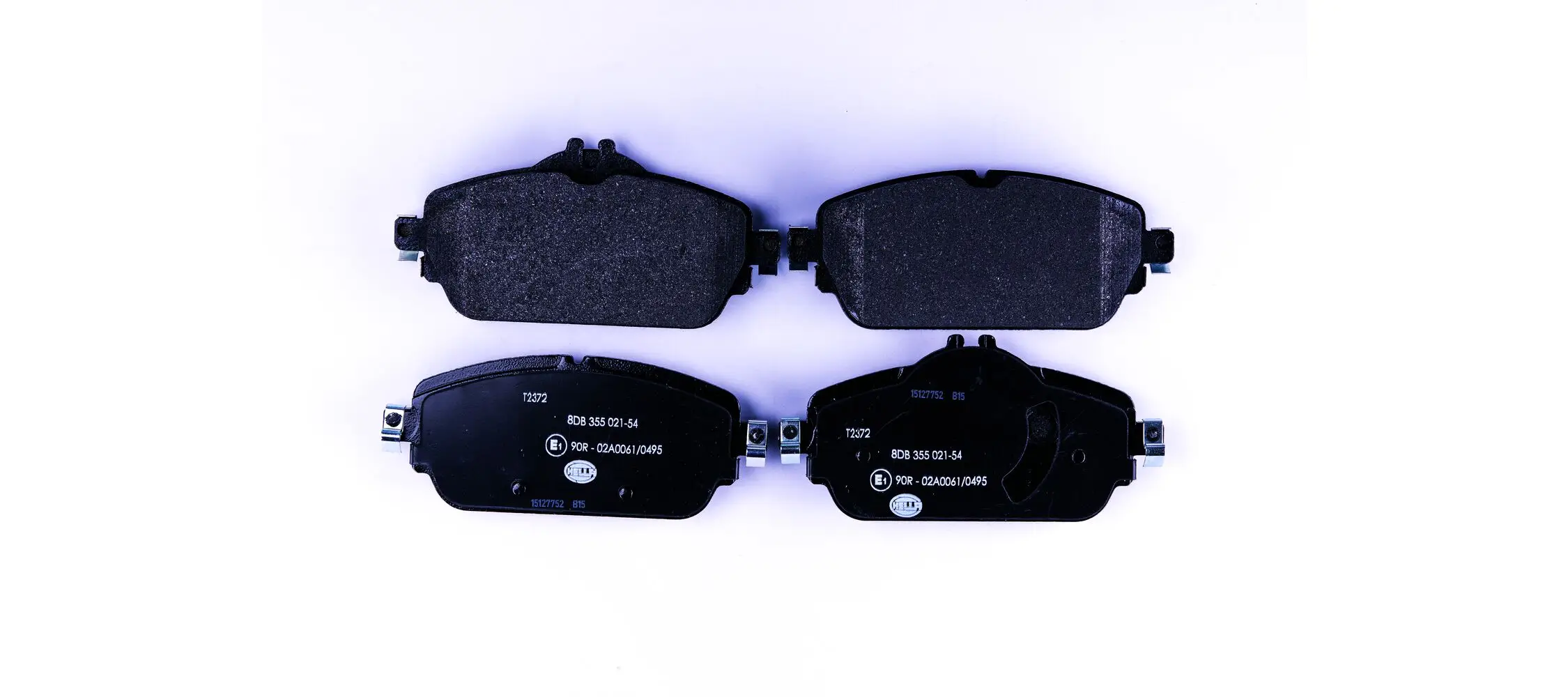 Bremsbelagsatz, Scheibenbremse Vorderachse HELLA 8DB 355 021-541