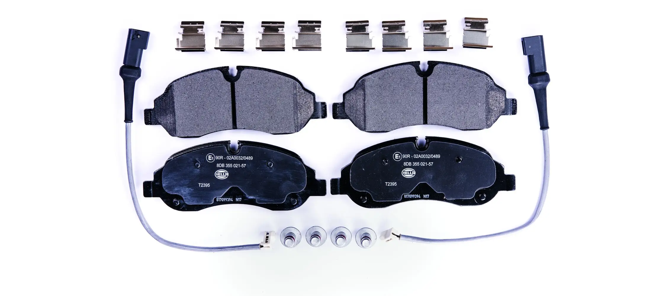 Bremsbelagsatz, Scheibenbremse Vorderachse HELLA 8DB 355 021-571