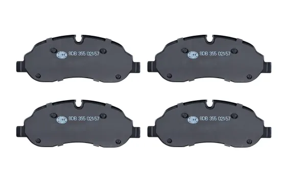 Bremsbelagsatz, Scheibenbremse Vorderachse HELLA 8DB 355 021-571 Bild Bremsbelagsatz, Scheibenbremse Vorderachse HELLA 8DB 355 021-571