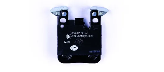 Bremsbelagsatz, Scheibenbremse Hinterachse HELLA 8DB 355 021-611 Bild Bremsbelagsatz, Scheibenbremse Hinterachse HELLA 8DB 355 021-611