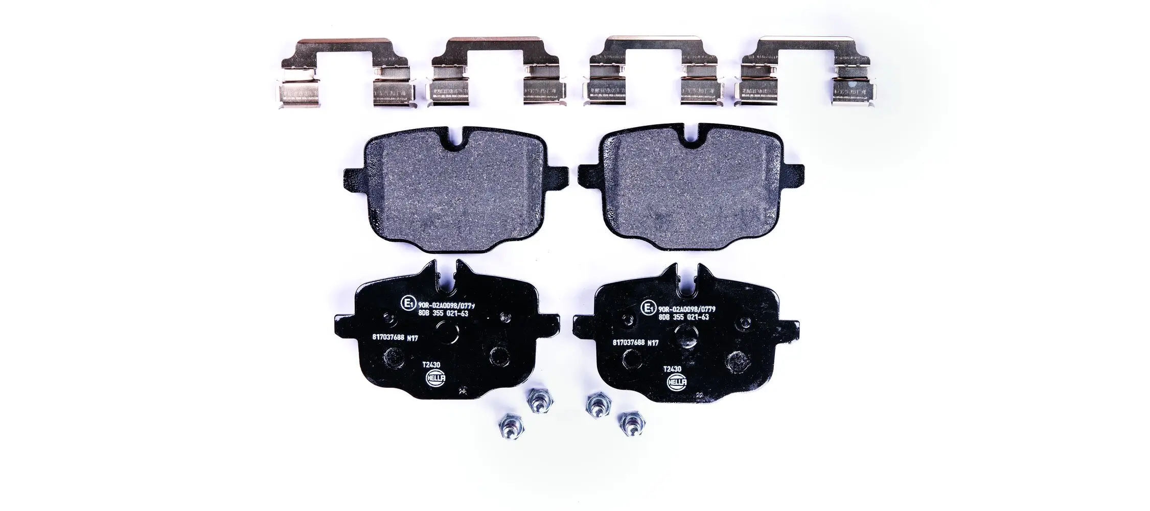 Bremsbelagsatz, Scheibenbremse Hinterachse HELLA 8DB 355 021-631