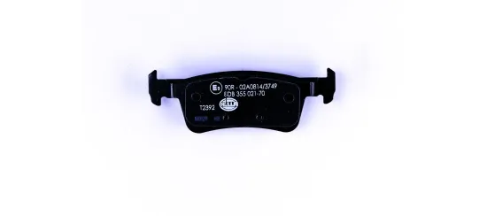 Bremsbelagsatz, Scheibenbremse Hinterachse HELLA 8DB 355 021-701 Bild Bremsbelagsatz, Scheibenbremse Hinterachse HELLA 8DB 355 021-701