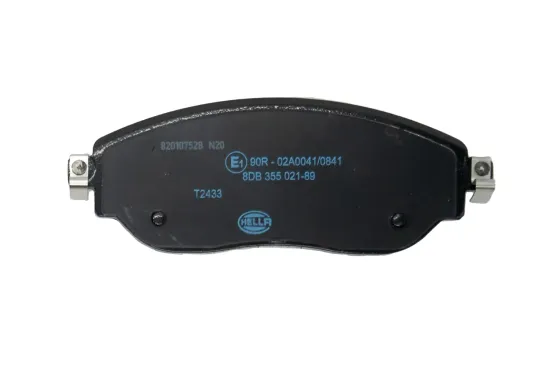 Bremsbelagsatz, Scheibenbremse Vorderachse HELLA 8DB 355 021-891 Bild Bremsbelagsatz, Scheibenbremse Vorderachse HELLA 8DB 355 021-891