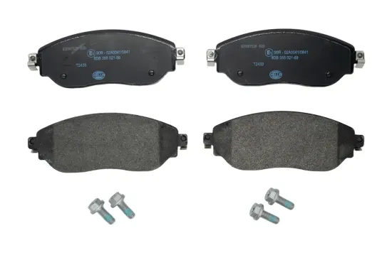 Bremsbelagsatz, Scheibenbremse Vorderachse HELLA 8DB 355 021-891 Bild Bremsbelagsatz, Scheibenbremse Vorderachse HELLA 8DB 355 021-891