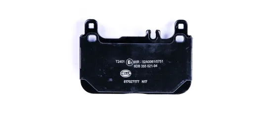 Bremsbelagsatz, Scheibenbremse Vorderachse HELLA 8DB 355 021-941 Bild Bremsbelagsatz, Scheibenbremse Vorderachse HELLA 8DB 355 021-941
