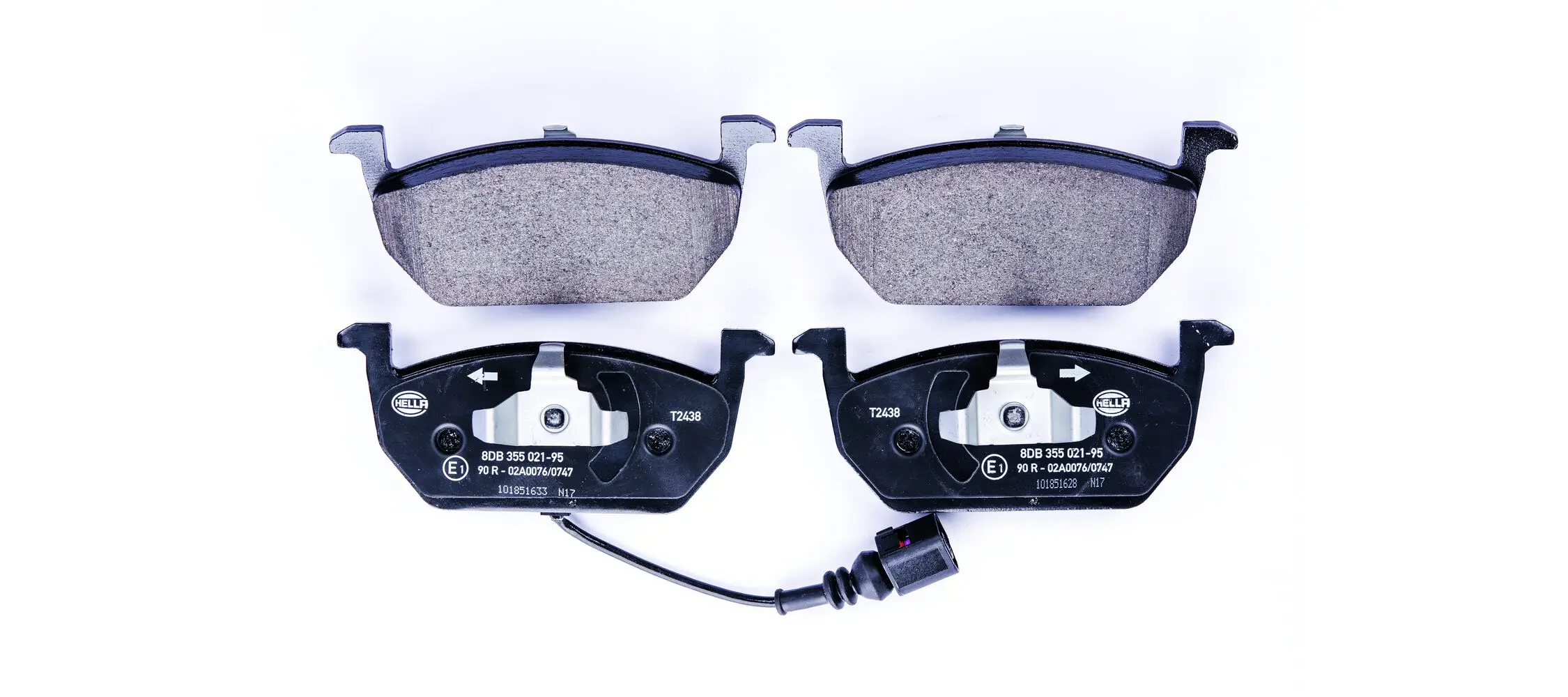 Bremsbelagsatz, Scheibenbremse HELLA 8DB 355 021-951
