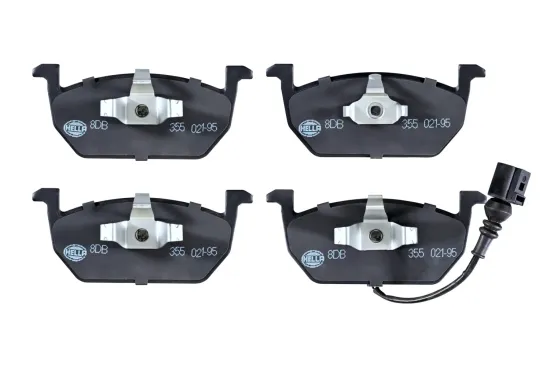Bremsbelagsatz, Scheibenbremse Vorderachse HELLA 8DB 355 021-951 Bild Bremsbelagsatz, Scheibenbremse Vorderachse HELLA 8DB 355 021-951