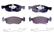 Bremsbelagsatz, Scheibenbremse Vorderachse HELLA 8DB 355 023-261